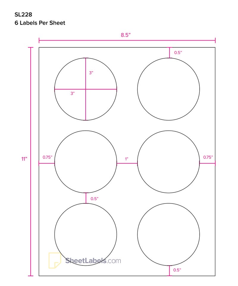 Sheet Labels 1" Round Labels, All Purpose White, Laser or Inkjet Printing, 1575 Labels - Image 4